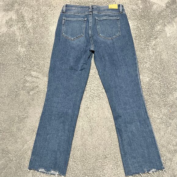 Paige Jeans Womens 31 (32x27.5) Cindy Raw Hem Straight Leg High Rise - Picture 3 of 10